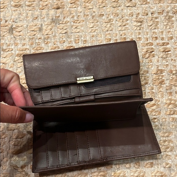 Nine West Dark Brown Leather Wallet - Picture 5 of 8